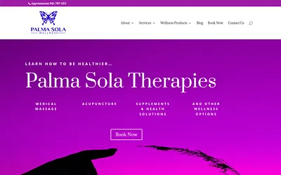 palmasolatherapies.com snapshot