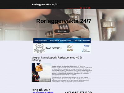 rorleggervakta247.no snapshot