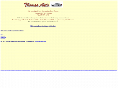 thomasauto.se snapshot
