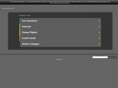 escend.net snapshot