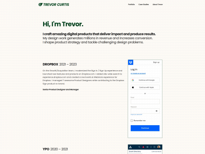 curtistrevor.com snapshot