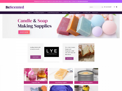 www.bescented.com snapshot