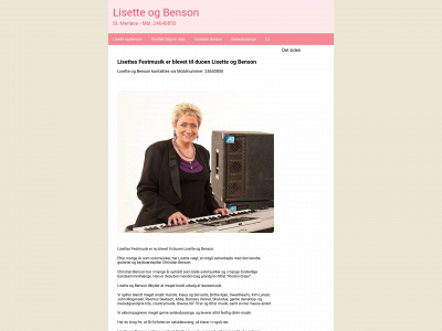 lisette-musik.dk snapshot