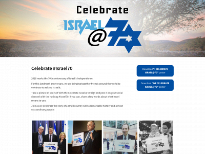 celebrateisrael70.com snapshot