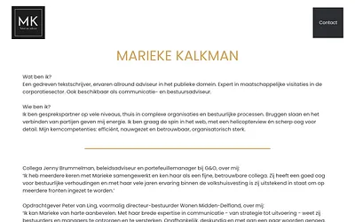 mariekekalkman.nl snapshot