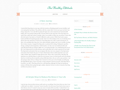 thehealthyattitude.com snapshot