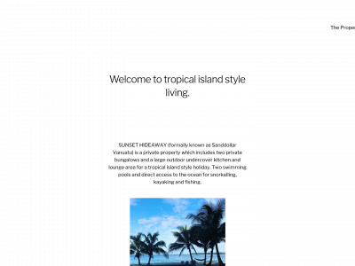 sunsethideawayvanuatu.com snapshot