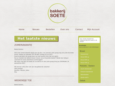 bakkerijsoete.be snapshot