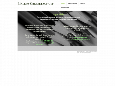 uebersetzung-klein.de snapshot