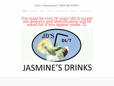 jasminesdrinks.co.uk snapshot
