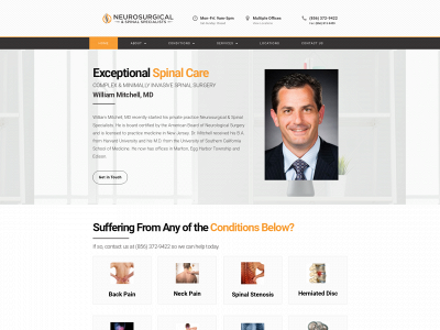 mitchellspine.com snapshot