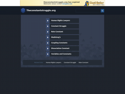 theconstantstruggle.org snapshot