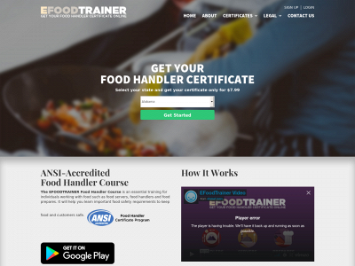 www.efoodtrainer.com snapshot
