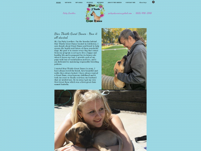 starthistlegreatdanes.com snapshot