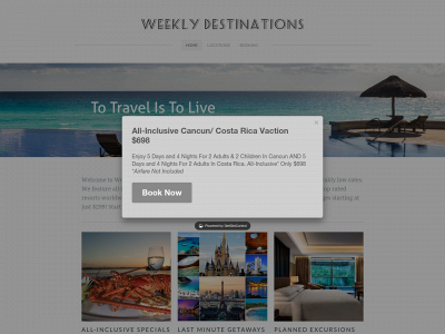 weeklydestinations.com snapshot