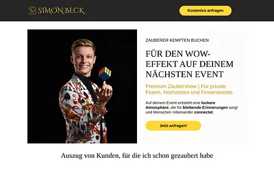 simonbeckmagic.de snapshot