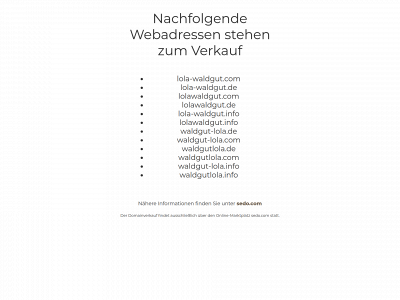 lola-waldgut.com snapshot
