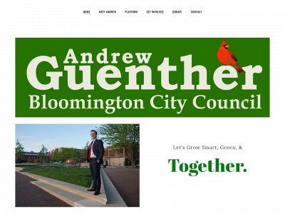 www.guentherforbloomington.com snapshot
