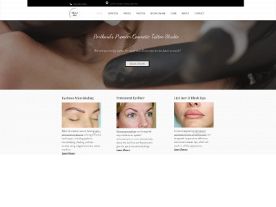 bellainkpermanentmakeup.com snapshot