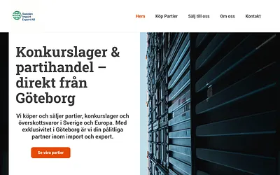 swedenimportexport.se snapshot
