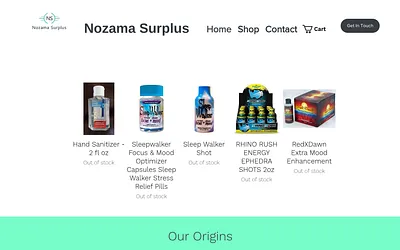 www.nozamasurplus.com snapshot