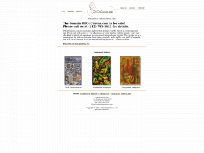 oiloncanvas.com snapshot