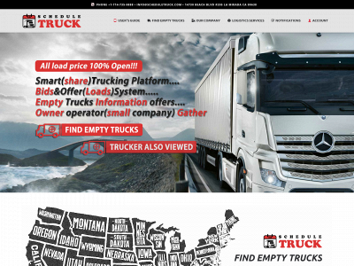scheduletruck.com snapshot