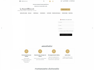 lasernova.es snapshot
