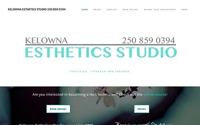 www.kelownaestheticsstudio.ca snapshot