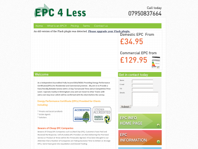 epc4less.org.uk snapshot