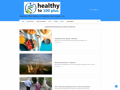 healthyto100plus.com snapshot