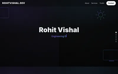 rohitvishal.me snapshot