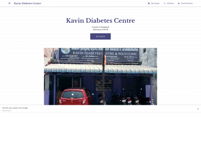 kavindiabetescentre.com snapshot