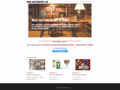 www.1888auctioneers.com snapshot