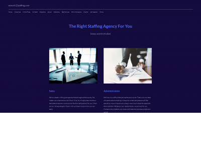 kizstaffing.com snapshot