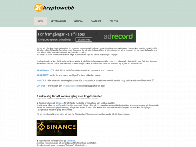 kryptowebb.se snapshot