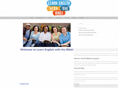 learnenglishwiththebible.com snapshot