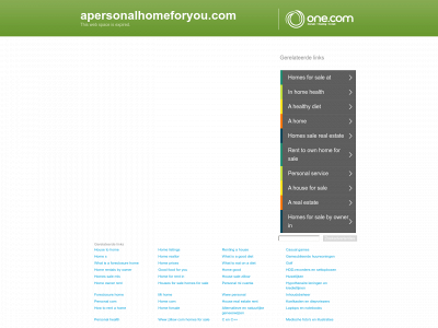 apersonalhomeforyou.com snapshot