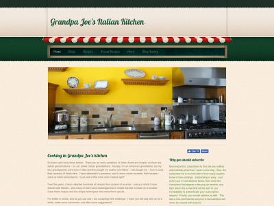 grandpajoesitaliankitchen.com snapshot