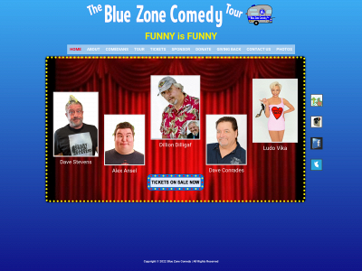 bluezonecomedy.com snapshot