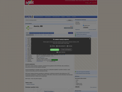 asenia.lt snapshot