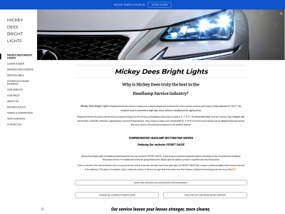 mickeydeesbrightlights.com snapshot