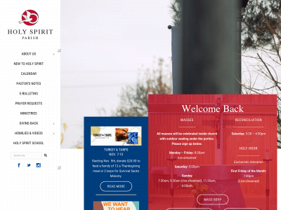 holyspiritchurch.org snapshot