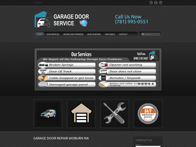 garagedoorrepairwoburnmass.com snapshot