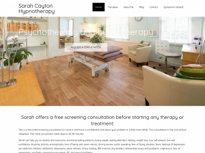 sarahcaytonhypnotherapy.co.uk snapshot