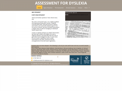 assessment-for-dyslexia.co.uk snapshot