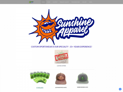 www.sunshine-apparel.com snapshot
