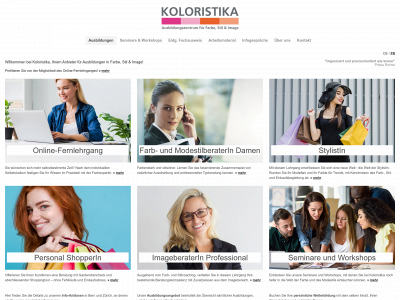 koloristika.ch snapshot