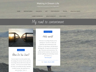 makingadreamlife.com snapshot