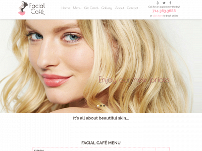 facialcafeoc.com snapshot